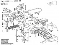 Bosch 0 601 592 942 GHO 3-82 Portable Planer 240 V / GB Spare Parts GHO3-82